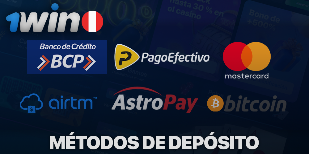 Deposit methods at 1Win Perú