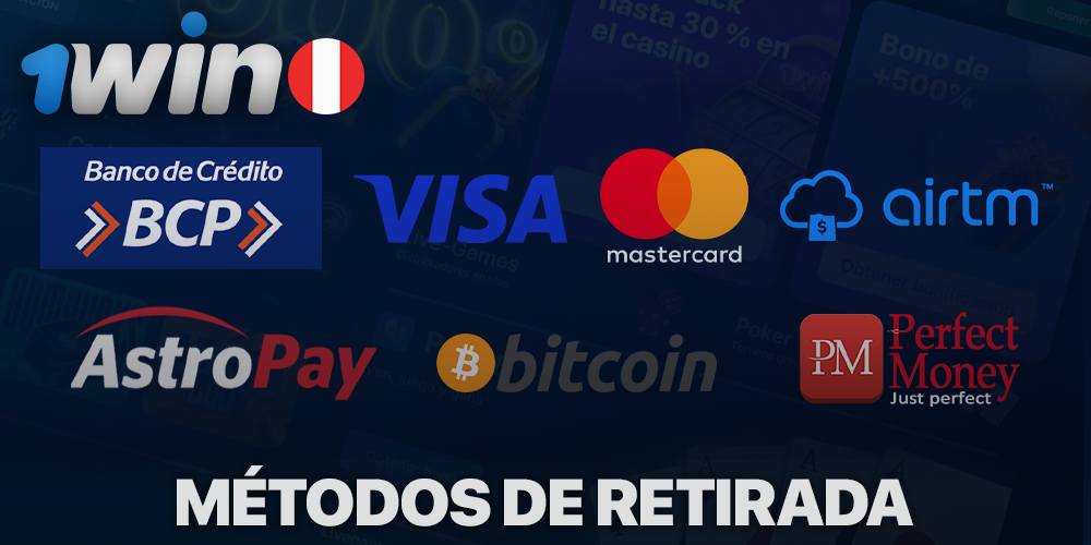 Métodos de retiro en 1Win Perú
