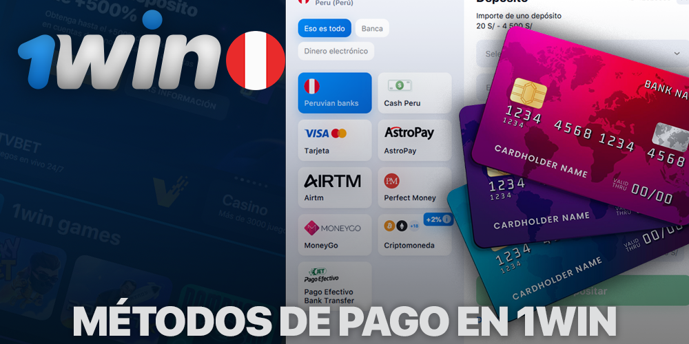 Métodos de pago en 1Win Perú