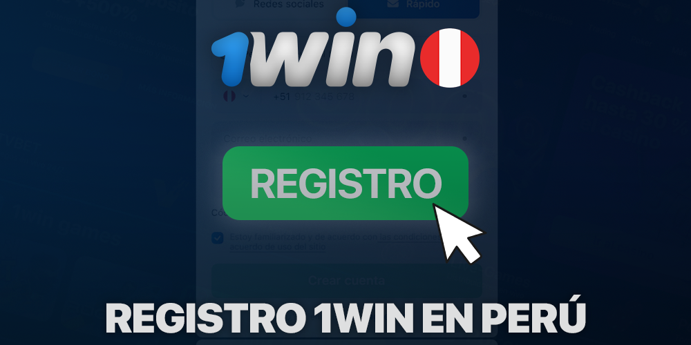 Registro de proceso 1win en Perú