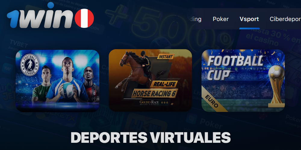 Deportes virtuales en 1Win Perú