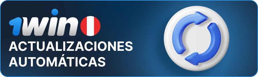 Actualización automática de la app 1win