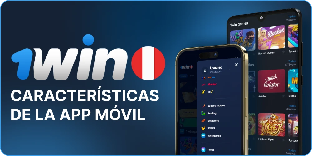 Funciones de la aplicación 1win