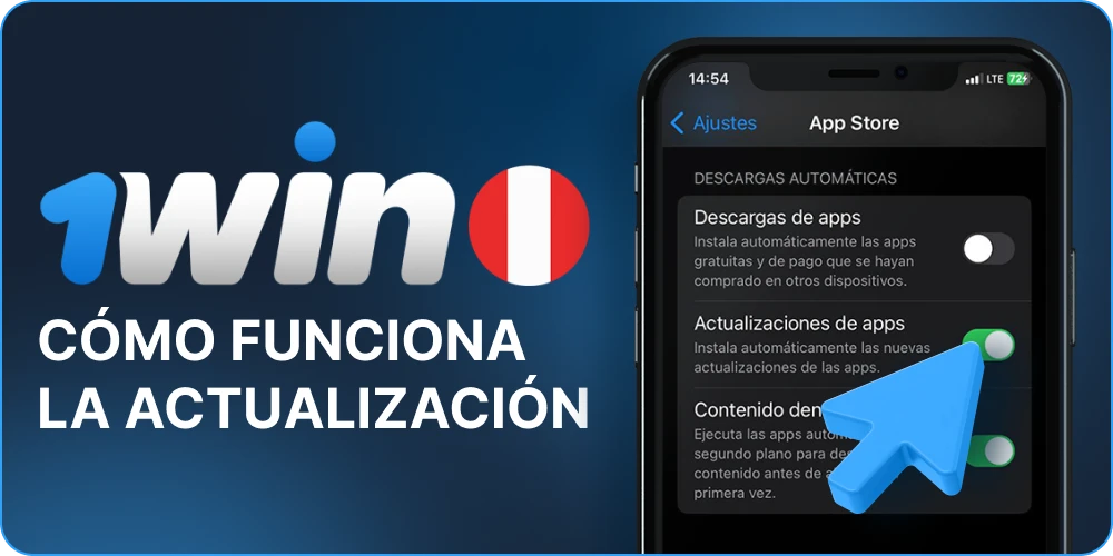 Funcionamiento de la actualización automática 1win
