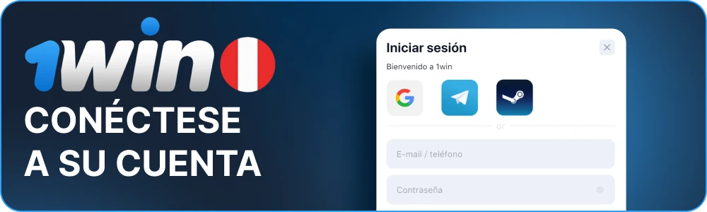 Conéctese a su cuenta 1win