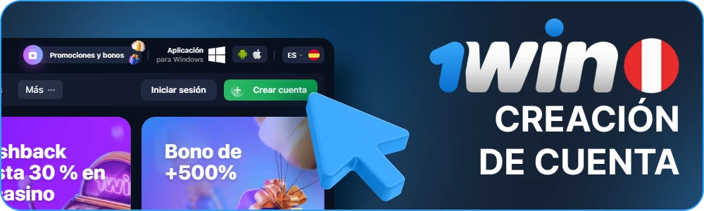 Crear una cuenta 1win Perú