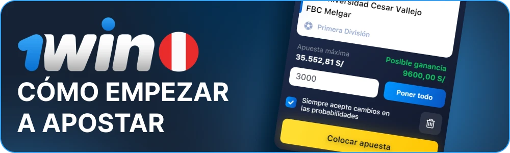 Empezar a apostar 1win Perú