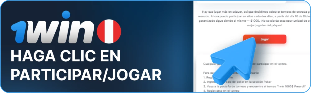 Pulse el botón Jogar