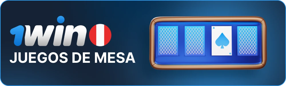 Juegos de mesa 1win Perú
