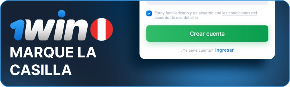 Aceptar los términos y condiciones de 1win Perú