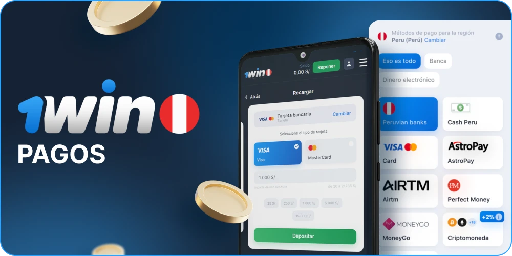 1win Perú Depósitos y retiradas