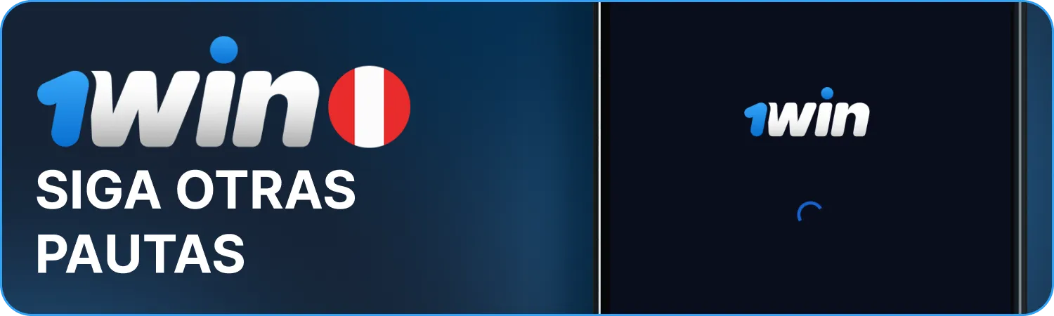 Siga las recomendaciones para la instalación de 1win