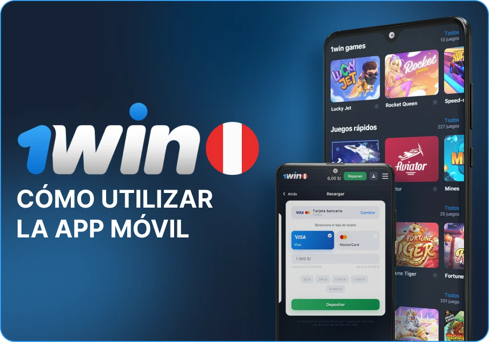 Utilizar la aplicación móvil 1win