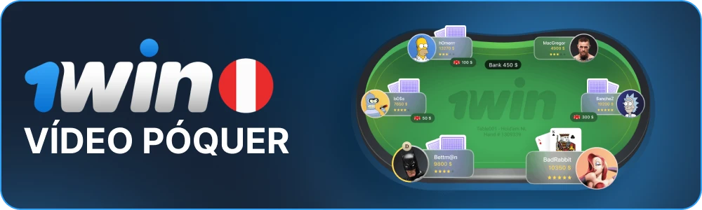 Vídeo póquer 1win Perú