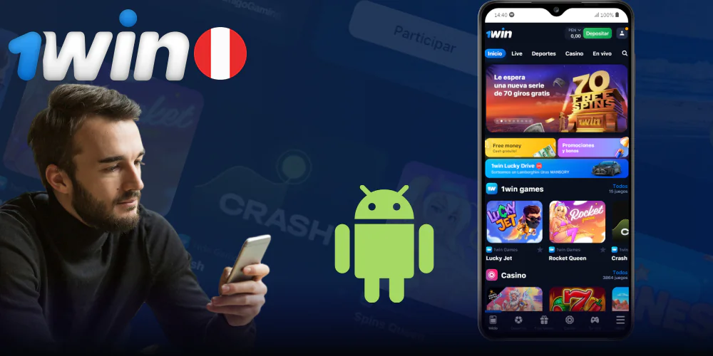 Aplicación móvil 1Win para Android