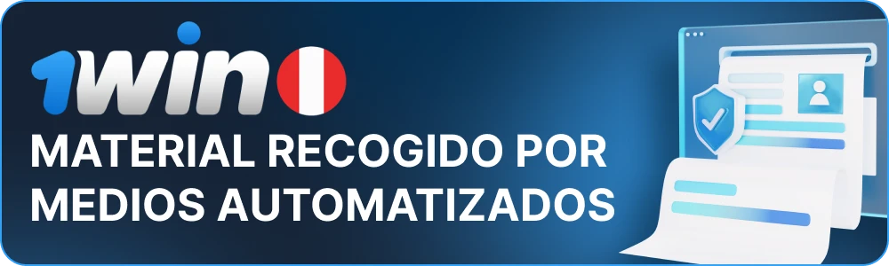 Recogida automatizada de datos en 1win