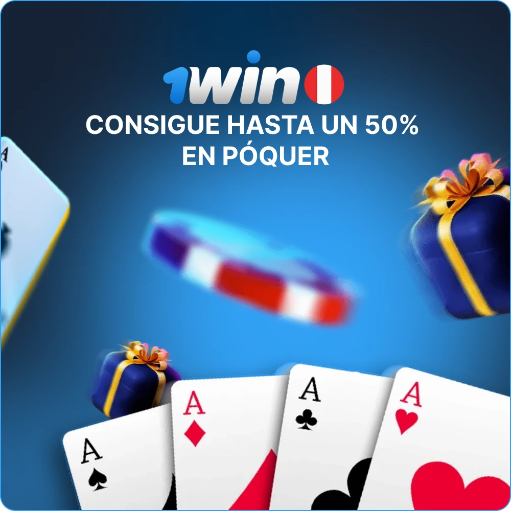 Devoluciones de comisión en 1win Póquer